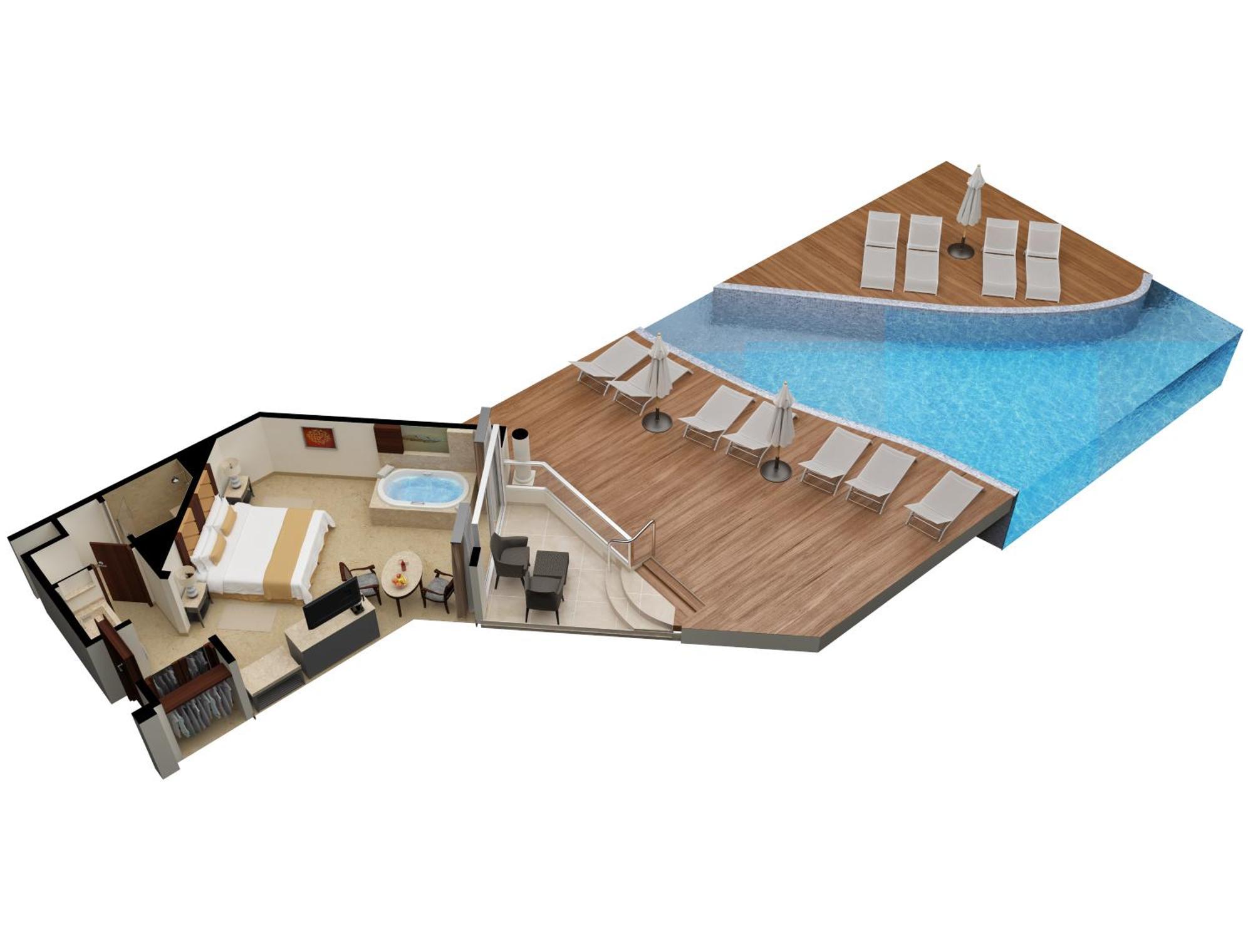 Swim Up Suite Garden View Kids & Teens